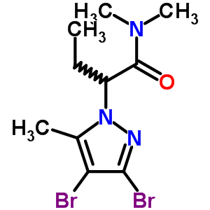2-(3,4-Dibromo-5-methyl-pyrazol-1-yl)-n,n-dimethyl-butanamideStructure,60060-75-5Structure 2-(3,4-Dibromo-5-methyl-pyrazol-1-yl)-n,n-dimethyl-butanamide Structure,60060-75-5Structure