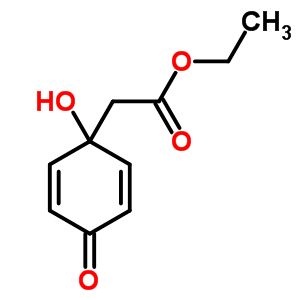 Ethyl (1-hydroxy-4-oxocyclohexa-2,5-dien-1-yl)acetate Structure,60263-06-1Structure
