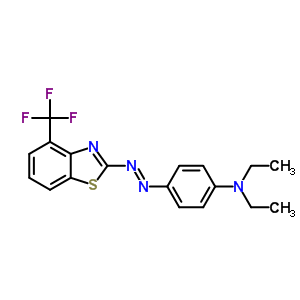 N,N-二乙基-4-[[4-(三氟甲基)苯并噻唑-2-基]氮雜]苯胺結(jié)構(gòu)式_60388-24-1結(jié)構(gòu)式