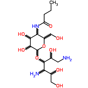 1,4-二氨基-1,4-二脫氧-3-O-(4-脫氧-4-丁?；被?alpha-D-吡喃葡萄糖基)-D-山梨糖醇結(jié)構(gòu)式_60534-69-2結(jié)構(gòu)式
