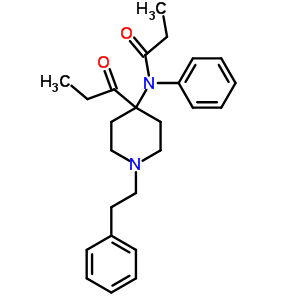 N-[4-(1-氧代丙基)-1-(2-苯基乙基)-4-哌啶基]-N-苯基丙酰胺結構式_60644-97-5結構式