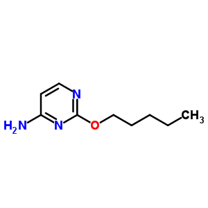 4-Pyrimidinamine,2-(pentyloxy)-Structure,60722-65-8Structure 4-Pyrimidinamine,2-(pentyloxy)- Structure,60722-65-8Structure