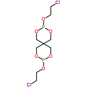 3,9-二(2-氯乙氧基)-2,4,8,10-四氧雜-3,9-二磷雜螺[5.5]十一烷結(jié)構(gòu)式_60860-22-2結(jié)構(gòu)式