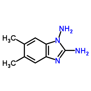 (9ci)-5,6-二甲基-1H-苯并咪唑-1,2-二胺結構式_60882-73-7結構式