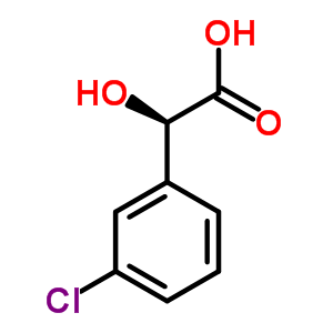 (R)-(-)-3-氯扁桃酸結(jié)構(gòu)式_61008-98-8結(jié)構(gòu)式