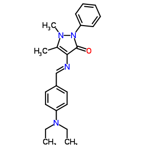 4-(4-(Diethylamino)benzylideneamino)antipyrineStructure,61098-09-7Structure 4-(4-(Diethylamino)benzylideneamino)antipyrine Structure,61098-09-7Structure