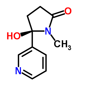 5-Hydroxy-1-methyl-5-pyridin-3-yl-pyrrolidin-2-oneStructure,61192-50-5Structure 5-Hydroxy-1-methyl-5-pyridin-3-yl-pyrrolidin-2-one Structure,61192-50-5Structure