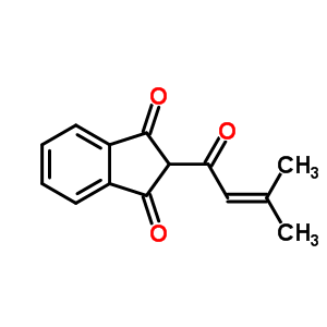 1H-indene-1,3(2h)-dione,2-(3-methyl-1-oxo-2-buten-1-yl)-Structure,6134-98-1Structure 1H-indene-1,3(2h)-dione,2-(3-methyl-1-oxo-2-buten-1-yl)- Structure,6134-98-1Structure