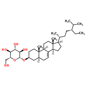 仙人掌甾醇葡糖苷結構式_61376-86-1結構式