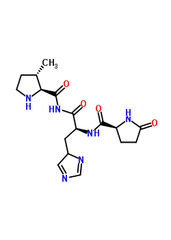 Pyroglutamyl-histidyl-3-methylprolinamideStructure,61406-69-7Structure Pyroglutamyl-histidyl-3-methylprolinamide Structure,61406-69-7Structure