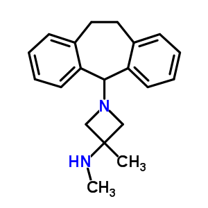1-[10,11-二氫-5H-二苯并[a,d]環(huán)庚烯-5-基]-3,N-二甲基-3-氮雜啶胺結(jié)構(gòu)式_61450-37-1結(jié)構(gòu)式