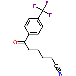 6-氧代-6-(4-三氟甲基苯基)己腈結(jié)構(gòu)式_61718-88-5結(jié)構(gòu)式