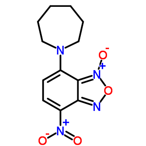 2,1,3-Benzoxadiazole,4-(hexahydro-1h-azepin-1-yl)-7-nitro-, 3-oxideStructure,61785-69-1Structure 2,1,3-Benzoxadiazole,4-(hexahydro-1h-azepin-1-yl)-7-nitro-, 3-oxide Structure,61785-69-1Structure