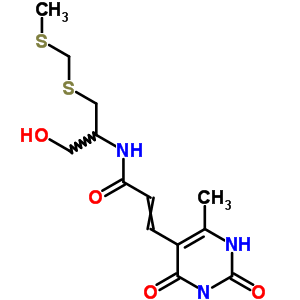 N-[1-羥基-3-(甲基磺?；谆酋；?丙烷-2-基]-3-(4-甲基-2,6-二氧代-3H-嘧啶-5-基)-2-丙烯酰胺結構式_61827-17-6結構式