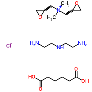 Adipic acid/dimethylaminohydroxypropyl diethylenetriamine copolymerStructure,61840-27-5Structure Adipic acid/dimethylaminohydroxypropyl diethylenetriamine copolymer Structure,61840-27-5Structure
