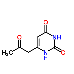 6-(2-氧代丙基)-1H-嘧啶-2,4-二酮結構式_62175-77-3結構式