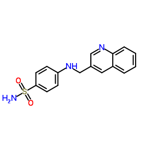 4-((3-Quinolinylmethyl)amino)benzenesulfonamideStructure,62294-82-0Structure 4-((3-Quinolinylmethyl)amino)benzenesulfonamide Structure,62294-82-0Structure