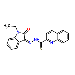 N-[(1-乙基-2-氧代-吲哚-3-基)氨基]喹啉-2-硫代甲酰胺結構式_62295-13-0結構式