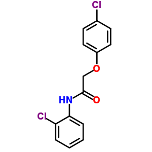 Acetamide,2-(4-chlorophenoxy)-n-(2-chlorophenyl)-Structure,6269-39-2Structure Acetamide,2-(4-chlorophenoxy)-n-(2-chlorophenyl)- Structure,6269-39-2Structure