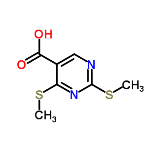 2,4-Bis(methylsulfanyl)pyrimidine-5-carboxylic acidStructure,6299-27-0Structure 2,4-Bis(methylsulfanyl)pyrimidine-5-carboxylic acid Structure,6299-27-0Structure