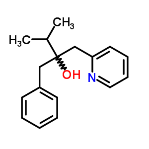 2-Pyridineethanol, a-(1-methylethyl)-a-(phenylmethyl)-Structure,6301-78-6Structure 2-Pyridineethanol, a-(1-methylethyl)-a-(phenylmethyl)- Structure,6301-78-6Structure