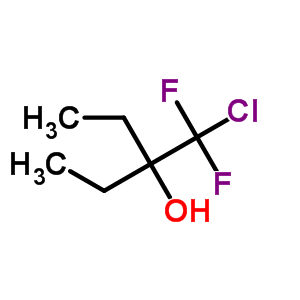 3-Pentanol,3-(chlorodifluoromethyl)-Structure,6302-01-8Structure 3-Pentanol,3-(chlorodifluoromethyl)- Structure,6302-01-8Structure