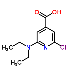 4-Pyridinecarboxylicacid, 2-chloro-6-(diethylamino)-Structure,6313-57-1Structure 4-Pyridinecarboxylicacid, 2-chloro-6-(diethylamino)- Structure,6313-57-1Structure