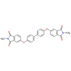 5,5-((1,1-聯(lián)苯)-4,4-二基雙(氧基))雙(2-甲基-1H-異吲哚-1,3(2H)-二酮結(jié)構(gòu)式_63227-28-1結(jié)構(gòu)式