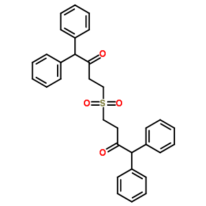 4-(3-氧代-4,4-二苯基-丁基)磺?；?1,1-二苯基-丁烷-2-酮結(jié)構(gòu)式_63261-20-1結(jié)構(gòu)式