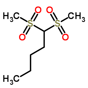 Pentane,1,1-bis(methylsulfonyl)-Structure,6330-38-7Structure Pentane,1,1-bis(methylsulfonyl)- Structure,6330-38-7Structure
