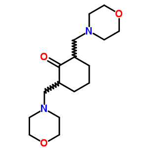 2, 6-Bis(4-morpholinylmethyl)cyclohexanone,dihydrochlorideStructure,6333-29-5Structure 2, 6-Bis(4-morpholinylmethyl)cyclohexanone,dihydrochloride Structure,6333-29-5Structure