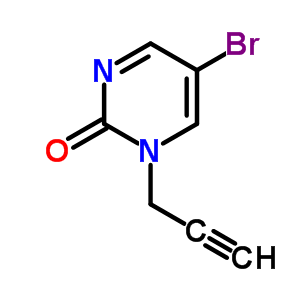 1-Propargyl-5-bromopyrimidin-2-oneStructure,63331-28-2Structure 1-Propargyl-5-bromopyrimidin-2-one Structure,63331-28-2Structure