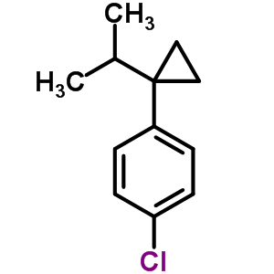 Benzene,1-chloro-4-(1-(1-methylethyl)cyclopropyl)-Structure,63340-07-8Structure Benzene,1-chloro-4-(1-(1-methylethyl)cyclopropyl)- Structure,63340-07-8Structure