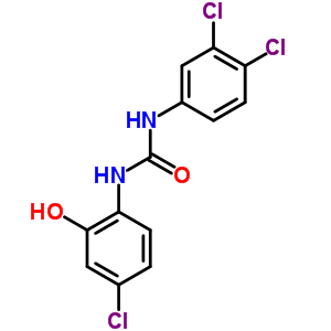 N-(4-氯-2-羥基苯基)-N-(3,4-二氯苯基)-脲結構式_63348-26-5結構式