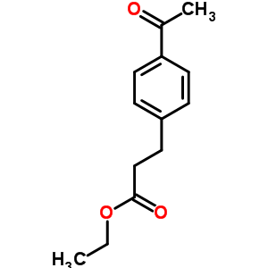 3-(4-乙酰基苯基)丙酸乙酯結(jié)構(gòu)式_6337-70-8結(jié)構(gòu)式