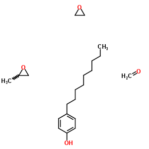 Formaldehyde, polymer with methyloxirane, 4-nonylphenol and oxiraneStructure,63428-92-2Structure Formaldehyde, polymer with methyloxirane, 4-nonylphenol and oxirane Structure,63428-92-2Structure