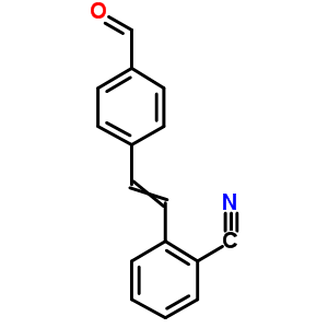 Benzonitrile,2-[2-(4-formylphenyl)ethenyl)-Structure,63443-11-8Structure Benzonitrile,2-[2-(4-formylphenyl)ethenyl)- Structure,63443-11-8Structure