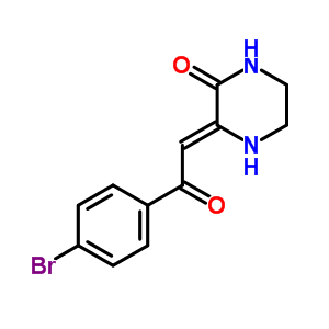 Piperazinone,3-(2-(4-bromophenyl)-2-oxoethylidene)-Structure,63656-19-9Structure Piperazinone,3-(2-(4-bromophenyl)-2-oxoethylidene)- Structure,63656-19-9Structure