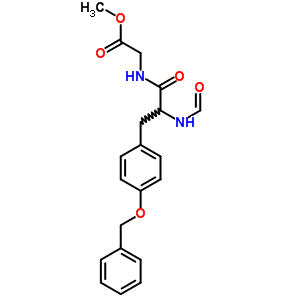 2-[[2-甲酰胺-3-(4-苯基甲氧基苯基)丙?；鵠氨基]乙酸甲酯結(jié)構(gòu)式_63714-62-5結(jié)構(gòu)式