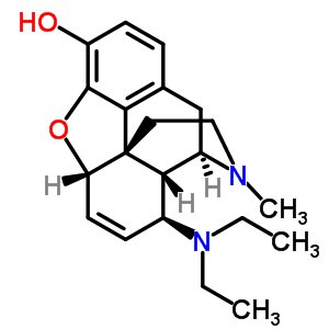 6,7-二脫氫-8β-二乙基氨基-4,5α-環(huán)氧基-17-甲基嗎啡烷-3-醇結(jié)構(gòu)式_63732-55-8結(jié)構(gòu)式