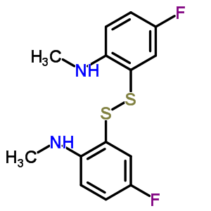 N-(4-氟-2-((5-氟-2-(甲基氨基)苯基)二硫代)苯基)-N-甲胺結(jié)構(gòu)式_63755-13-5結(jié)構(gòu)式
