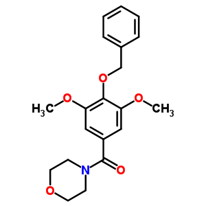 4-(4-Benzyloxy-3,5-dimethoxybenzoyl)morpholineStructure,63868-52-0Structure 4-(4-Benzyloxy-3,5-dimethoxybenzoyl)morpholine Structure,63868-52-0Structure