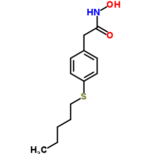 P-(pentylthio)phenylacetohydroxamic acidStructure,63884-96-8Structure P-(pentylthio)phenylacetohydroxamic acid Structure,63884-96-8Structure