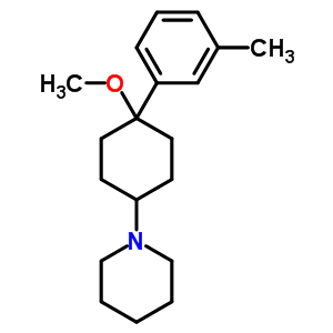 1-(4-Methoxy-4-m-tolylcyclohexyl)piperidineStructure,63885-11-0Structure 1-(4-Methoxy-4-m-tolylcyclohexyl)piperidine Structure,63885-11-0Structure