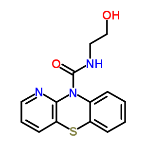N-(2-羥基乙基)-10h-吡啶并[3,2-b][1,4]苯并噻嗪-10-羧酰胺結(jié)構(gòu)式_63886-03-3結(jié)構(gòu)式