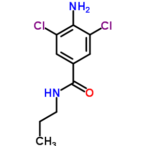 4-Amino-3,5-dichloro-n-propylbenzamideStructure,63887-32-1Structure 4-Amino-3,5-dichloro-n-propylbenzamide Structure,63887-32-1Structure
