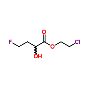 4-Fluoro-2-hydroxybutyric acid 2-chloroethyl esterStructure,63905-00-0Structure 4-Fluoro-2-hydroxybutyric acid 2-chloroethyl ester Structure,63905-00-0Structure