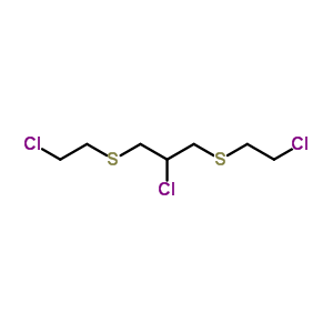 1,3-Bis(2-chloroethylthio)-2-chloropropaneStructure,63905-12-4Structure 1,3-Bis(2-chloroethylthio)-2-chloropropane Structure,63905-12-4Structure