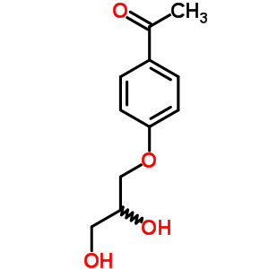 1,2-Propanediol ,3-(p-acetylphenoxy)-Structure,63905-16-8Structure 1,2-Propanediol ,3-(p-acetylphenoxy)- Structure,63905-16-8Structure
