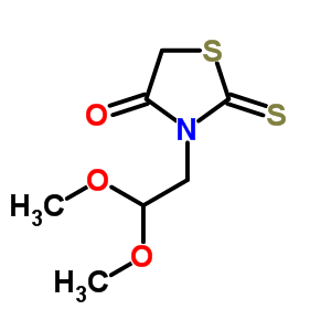 3-(2,2-Dimethoxyethyl)-2-sulfanylidene-thiazolidin-4-oneStructure,63909-89-7Structure 3-(2,2-Dimethoxyethyl)-2-sulfanylidene-thiazolidin-4-one Structure,63909-89-7Structure